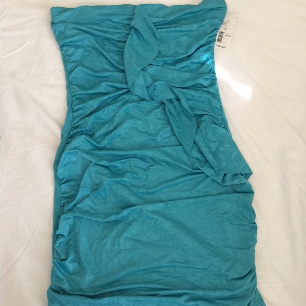 NEW Turquoise Tube Top Dress Size S
